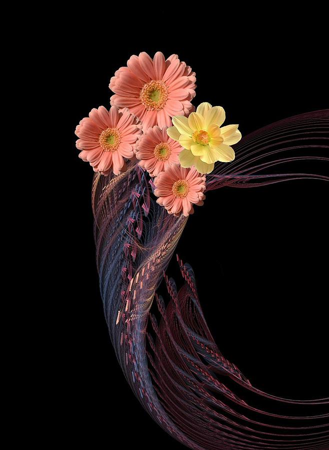Flower Mixed Media - Vogue by Diane McCool-Babineau