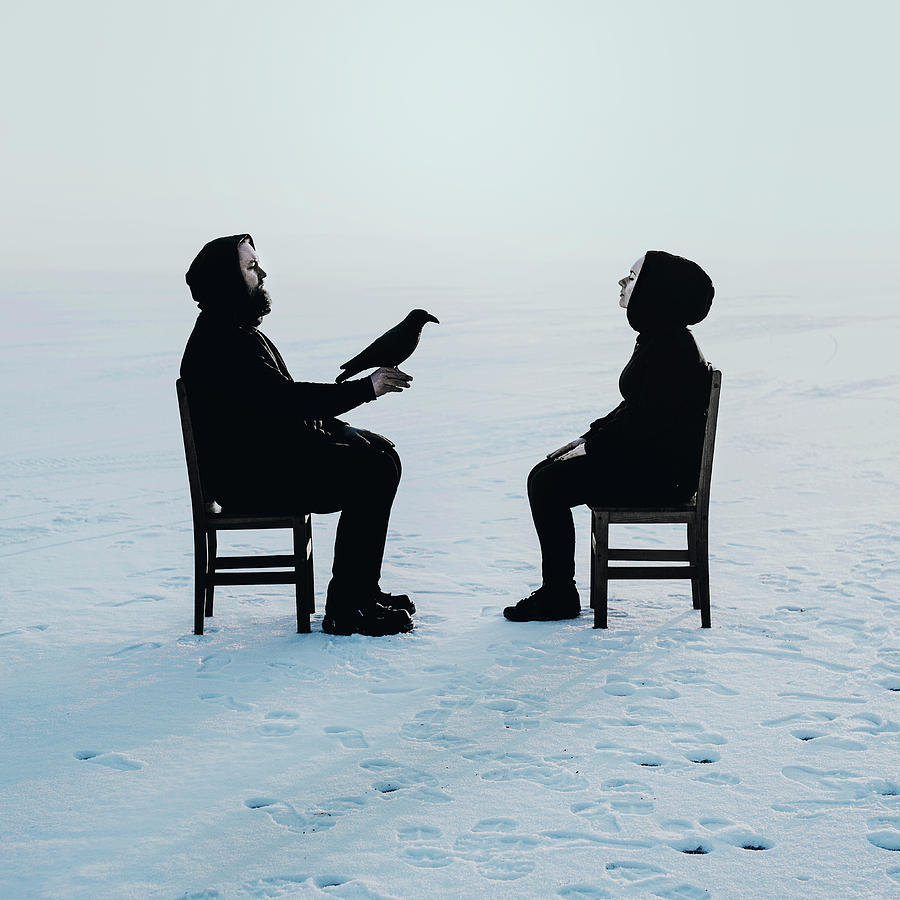 Winter Photograph - Voiceless Conversations by Art of Invi