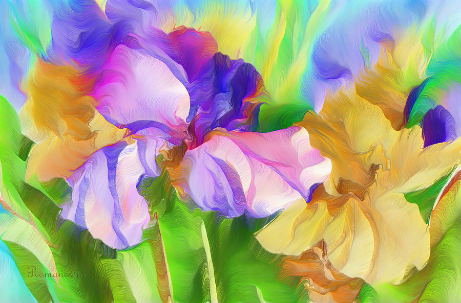 Flower Mixed Media - Voices Of Spring by Georgiana Romanovna