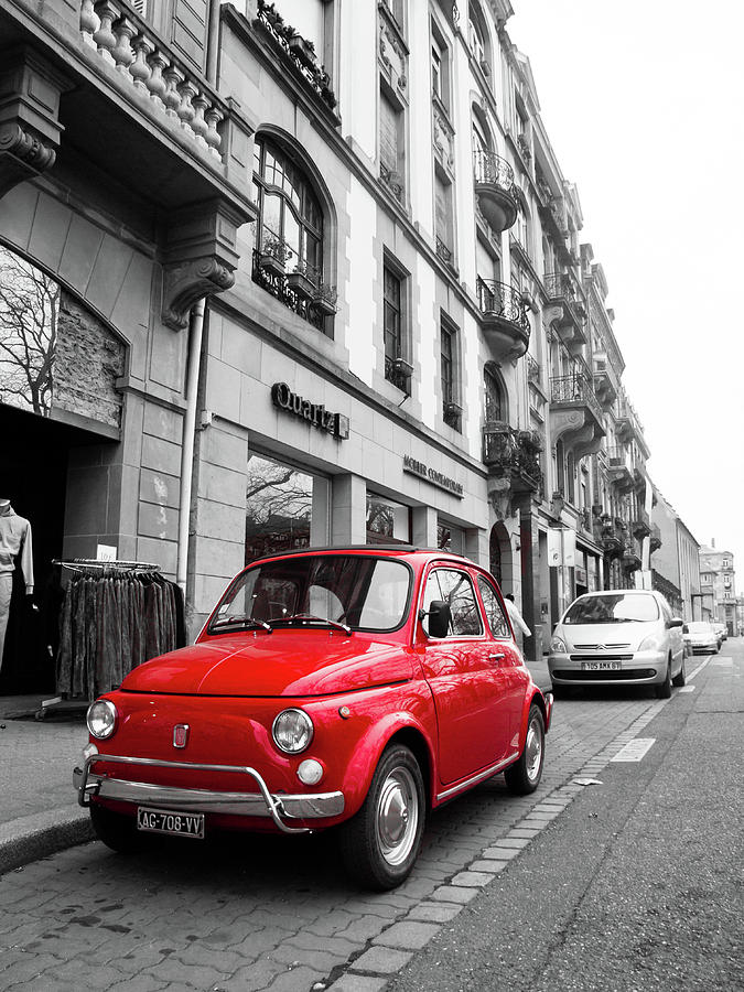 Voiture Rouge Photograph by Steven Myers