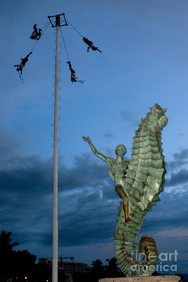 Voladores of Papantla in Puerto Vallarta Photograph by Anthony Totah