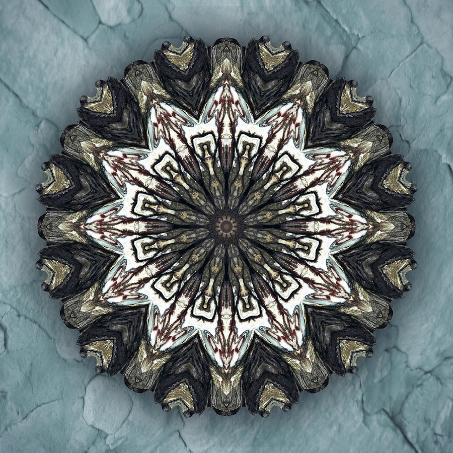 Volcanic Ash and Ice Square Digital Art by Martha Miller