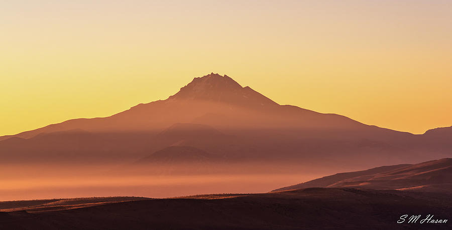 Sunrise Photograph - Volcanic mountain by S M Hasan Sunrise Photograph - Volcanic mountain by S M Hasan