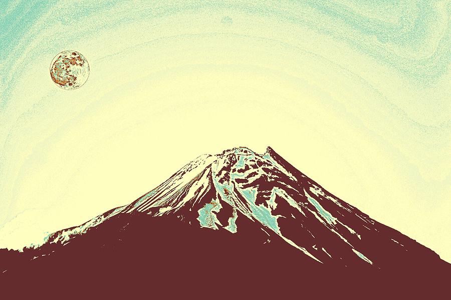Volcanic Peak Poster Painting by Celestial Images