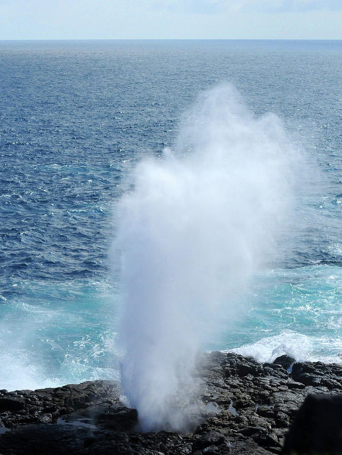 Volcanic Rock Blowhole Photograph by Ted Keller