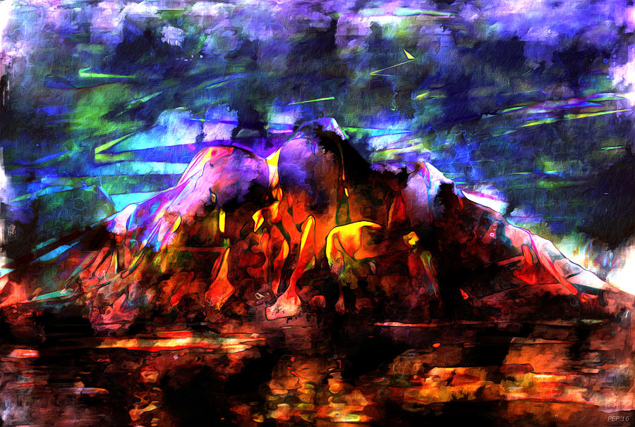 Volcanic Storm Digital Art by Phil Perkins