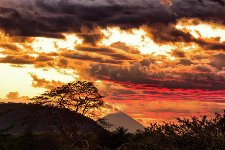 Volcanic Sunset Photograph by Jose Luis Vilchez