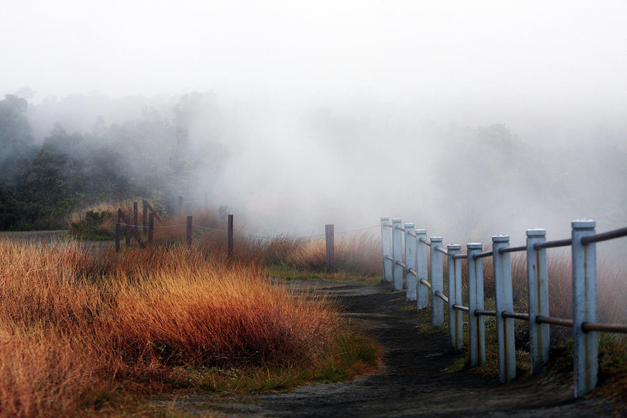 Volcano Fence Photograph by Ty Helbach