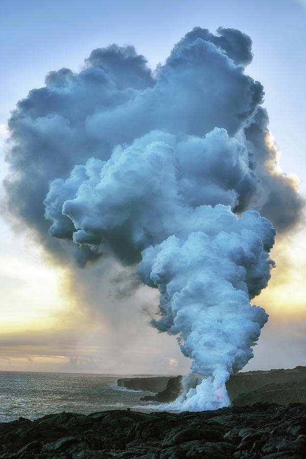 Volcano Plume Photograph by Christopher Johnson