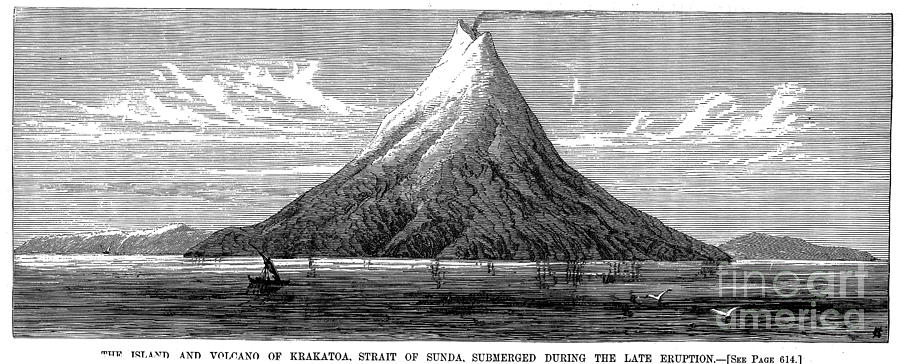 Volcanoes: Krakatoa, 1883 Photograph by Granger