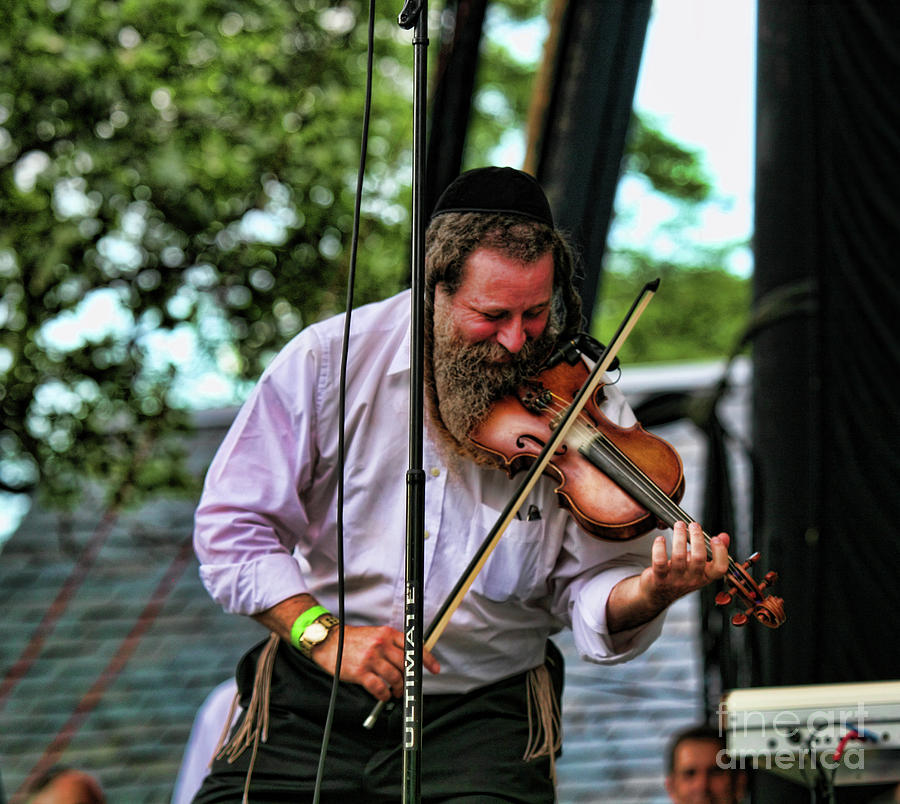 Volin on Stage Central Park  Photograph by Chuck Kuhn