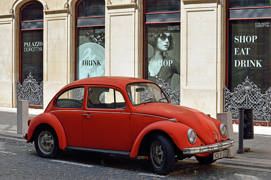 Volkswagen Beetle in Budapest Photograph by Kathy Yates