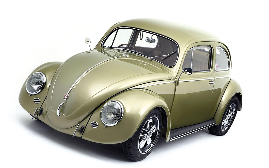 Transportation Digital Art - Volkswagen Beetle by Maye Loeser