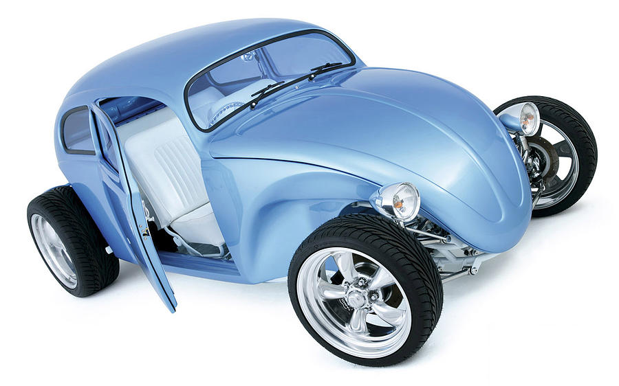 Transportation Digital Art - Volkswagen Beetle by Super Lovely