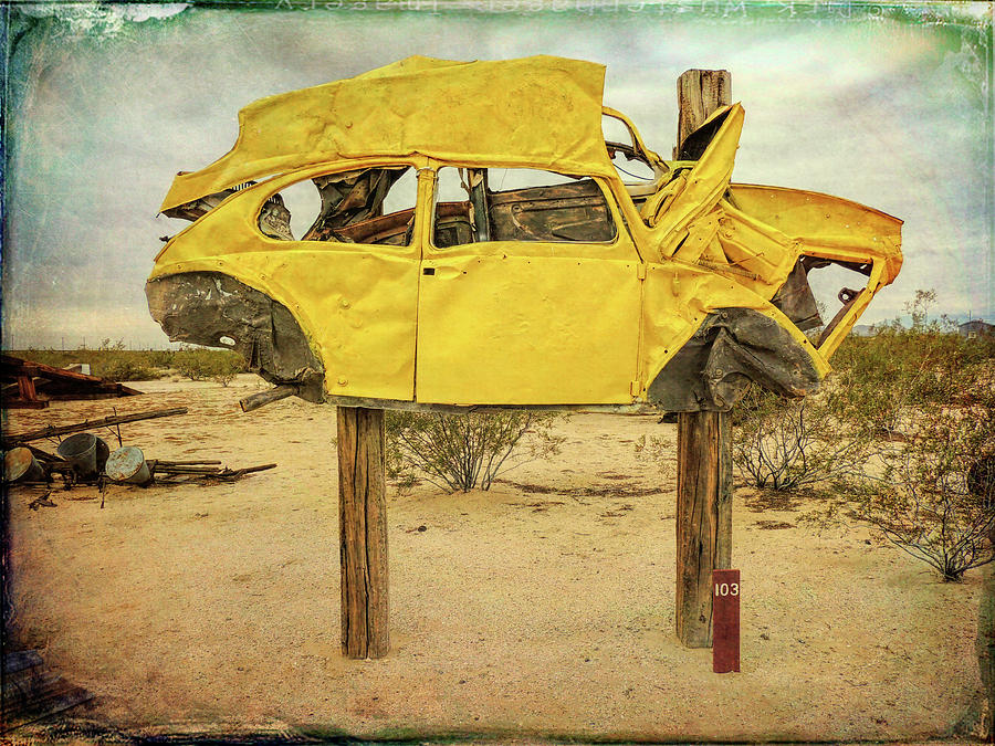 Desert Photograph - Volkswagen Billboard by Donna Lee Young