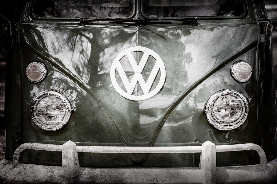 Volkswagen VW Bus -0108ac Photograph by Jill Reger