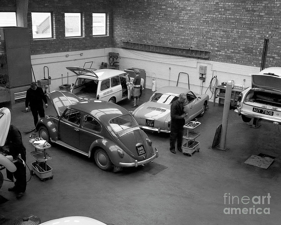 Volkswagen Workshop Mill St Garage Stourbridge Ref 523 Photograph By William Hart