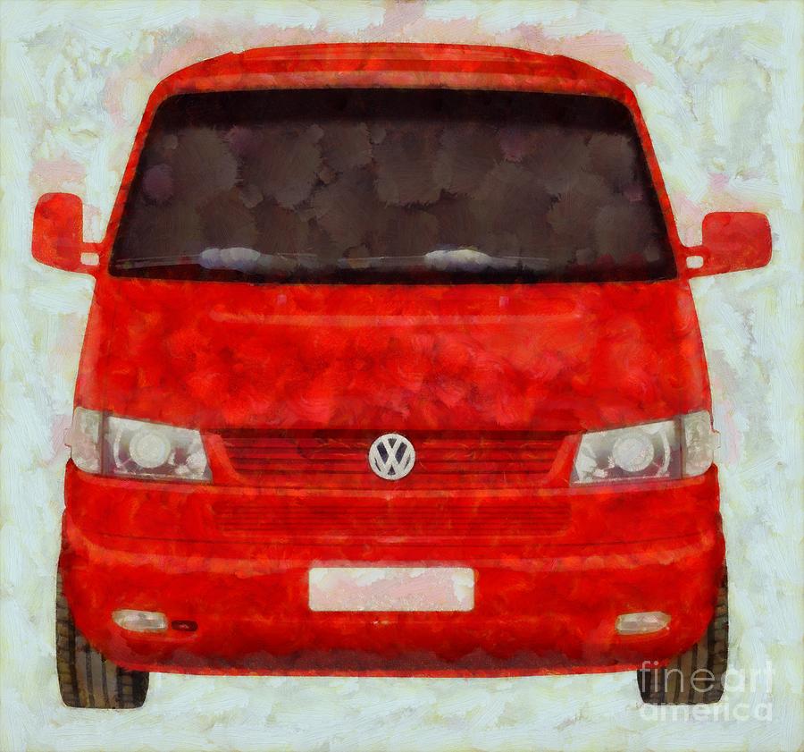Hollywood Painting - Volkswagon Pop Art by Esoterica Art Agency