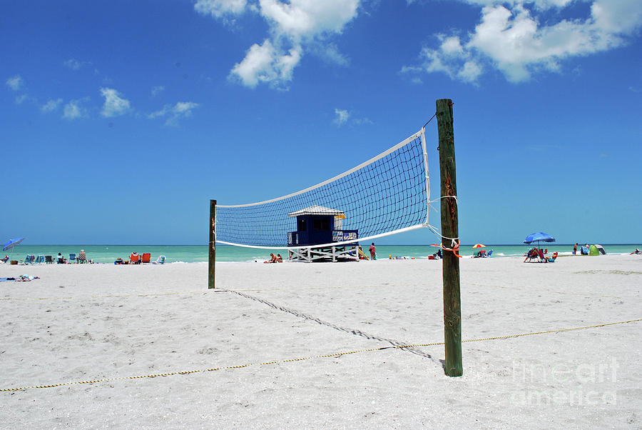Ball Photograph - Volley ball on the beach by Gary Wonning