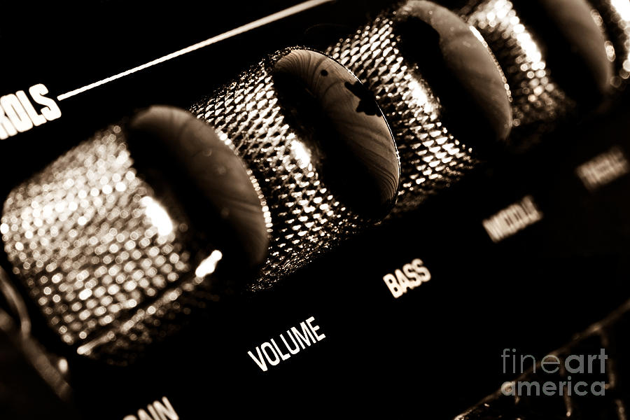 Volume Control on the Guitar Amplifier Photograph by Yurix Sardinelly