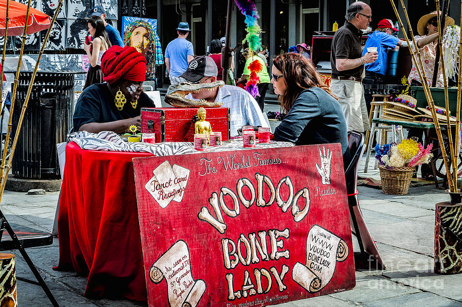Voodoo Bone Lady - NOLA Photograph by Kathleen K Parker