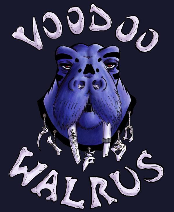 Voodoo Digital Art - Voodoo Walrus Remastered by Grymm Grymmowski