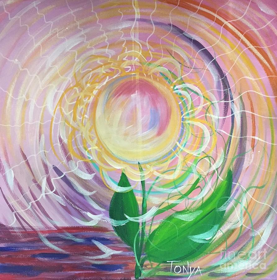 Nature Painting - Vortex of Intention by Tonya Henderson