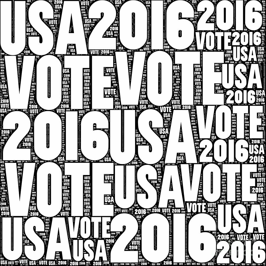 Vote USA 2016 Digital Art by Henrik Lehnerer