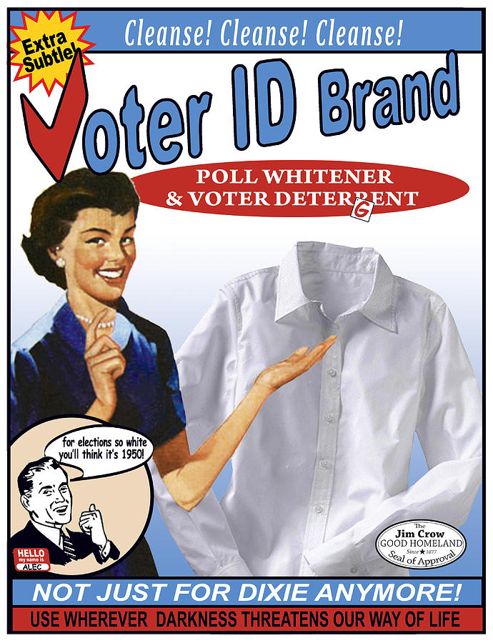 Voting Mixed Media - Voter ID Brand by Ricardo Levins Morales