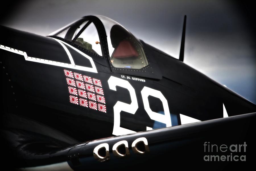 Vought F4U Corsair Detail Six Fifties and Sixteen Kills Photograph by Gus McCrea