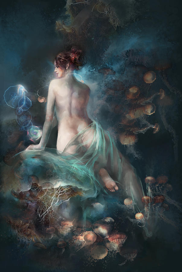 Fantasy Digital Art - Voyage by Te Hu
