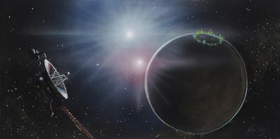 Voyager 2  Painting by Simon Kregar