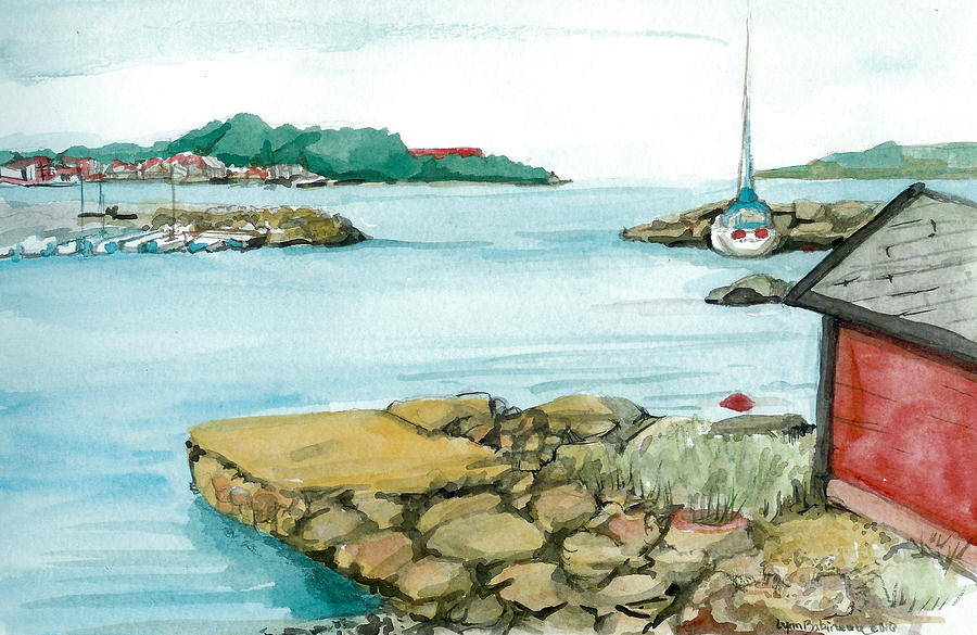 VP Norway 11 Thorsastraen Painting by Lynn Babineau VP Norway 11 Thorsastraen Painting by Lynn Babineau