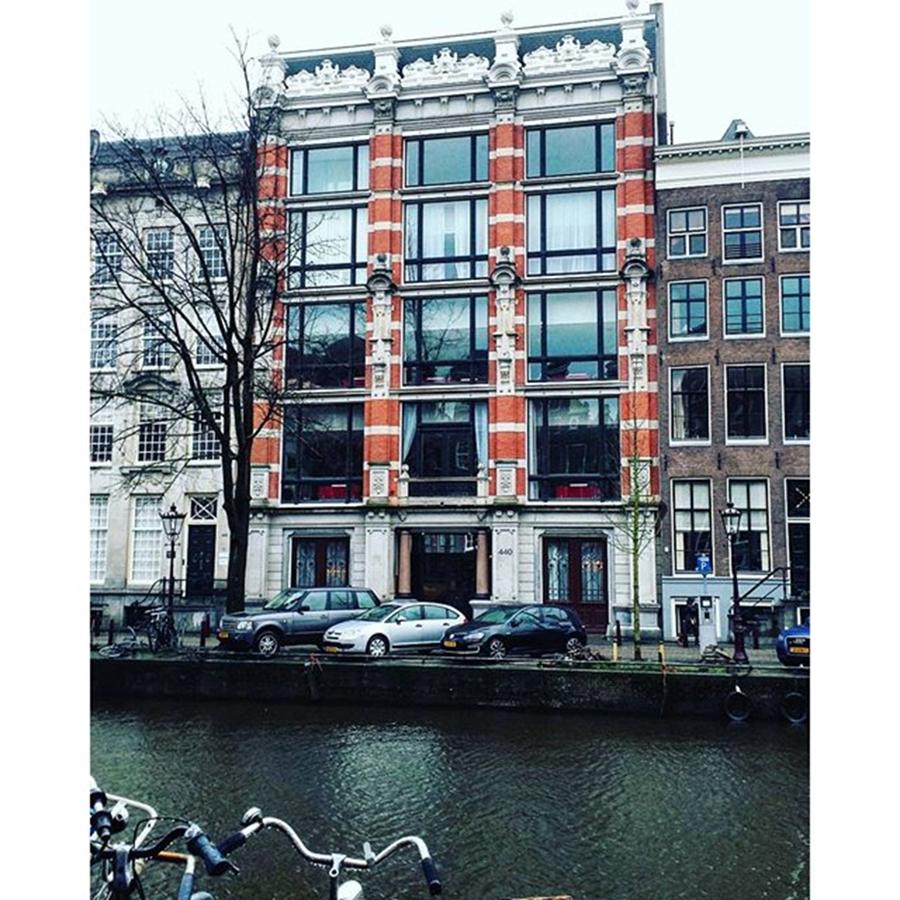 Architecture Photograph - #vsco #amsterdam #canal #architecture by Victoria Key