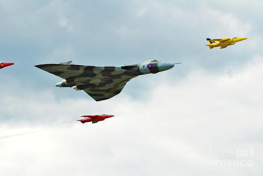 Vulcan bomber and Gnats Photograph by David Fowler