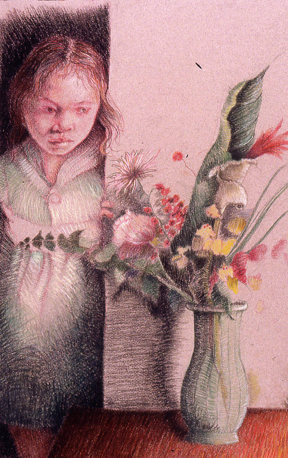 Flower Pastel - Vulnerable by Ellen Dreibelbis