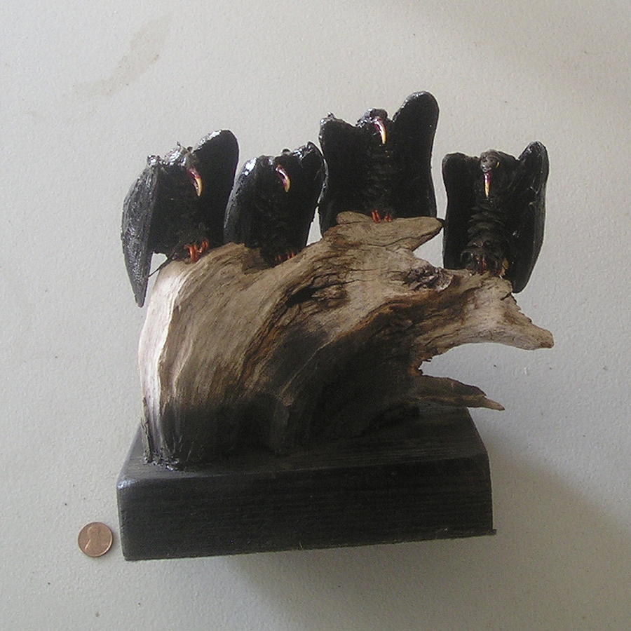 Vulture Quartet Sculpture by Roger Swezey