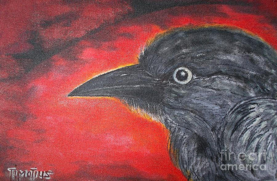 Portrait Crow Drawing by Timon Timotius - Fine Art America