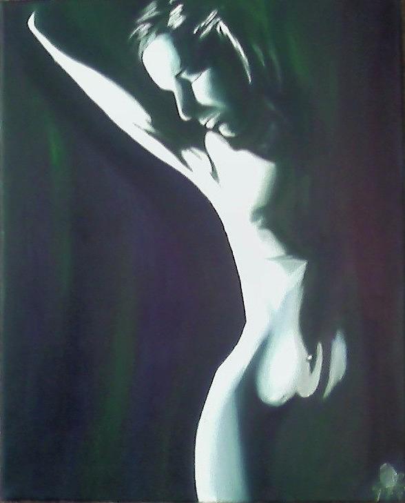 Nude Painting - Vunerablitiy by Tyrone Paz