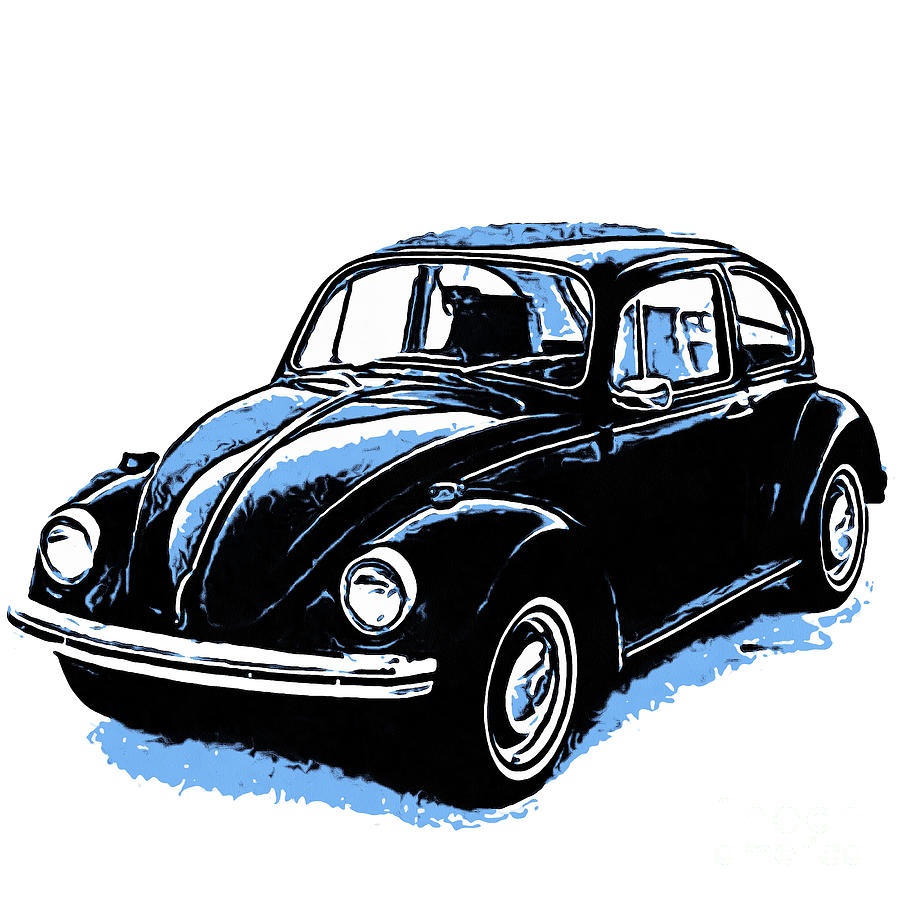 VW Beetle Graphic Photograph by Edward Fielding
