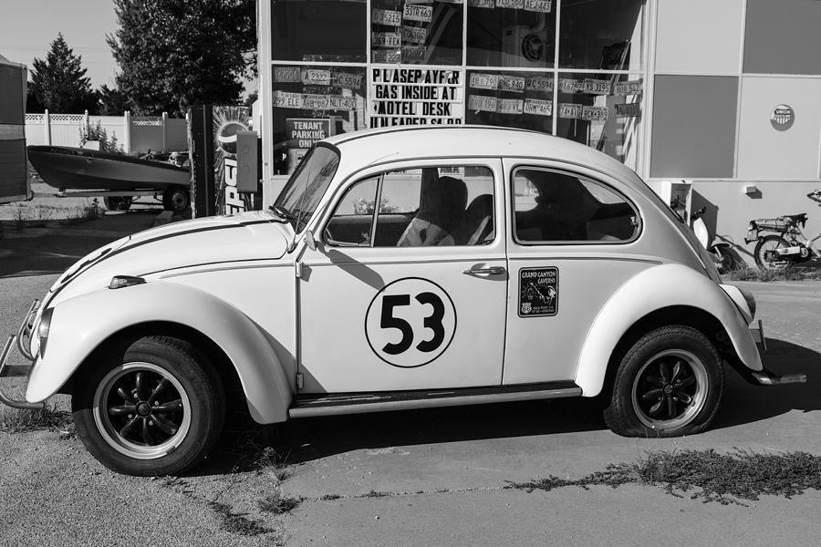 VW Bug 53 on Route 66 Photograph by John McGraw