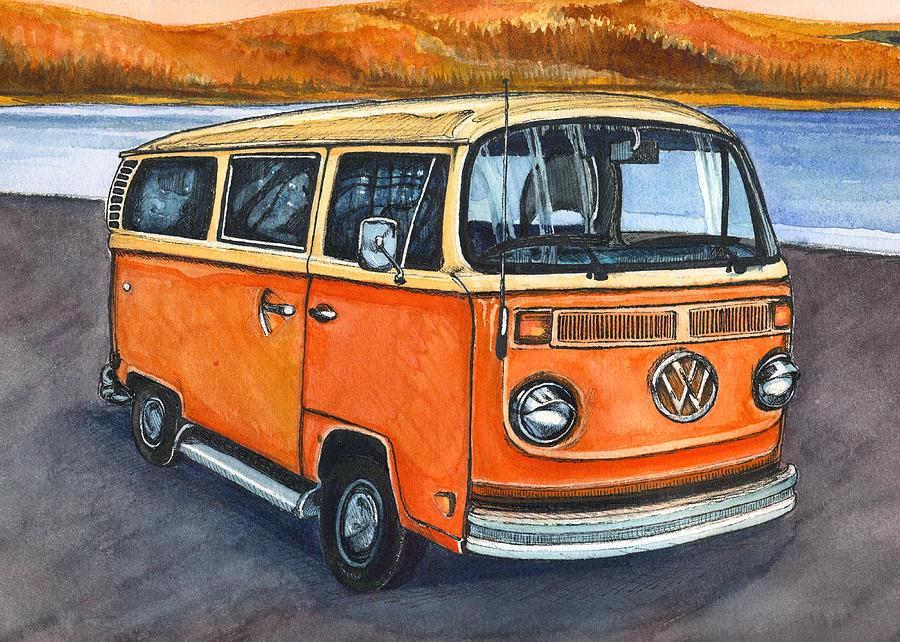 Ryans Magic Bus Painting by Katherine Miller