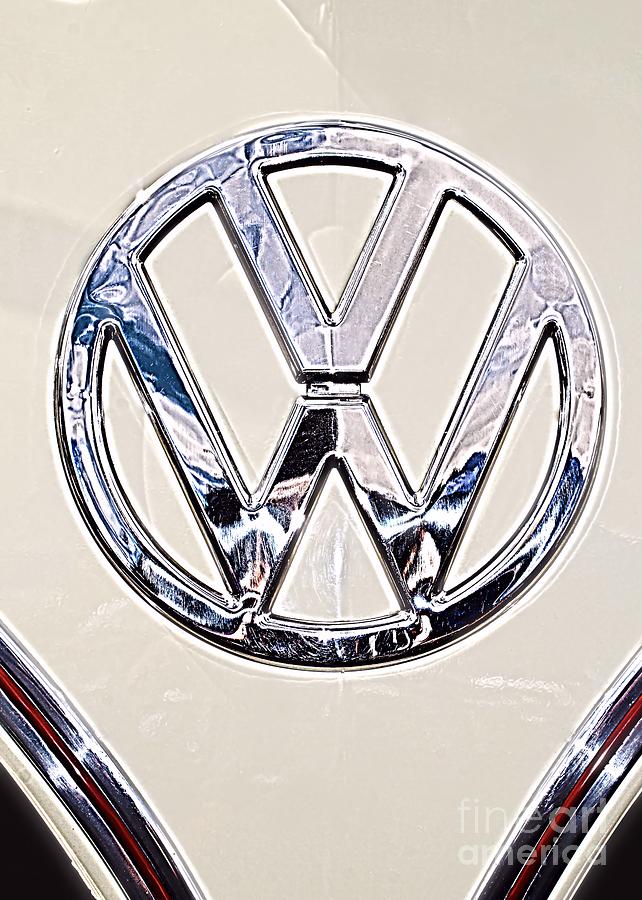 Vw Camper Logo Badge Photograph By Brian Raggatt 