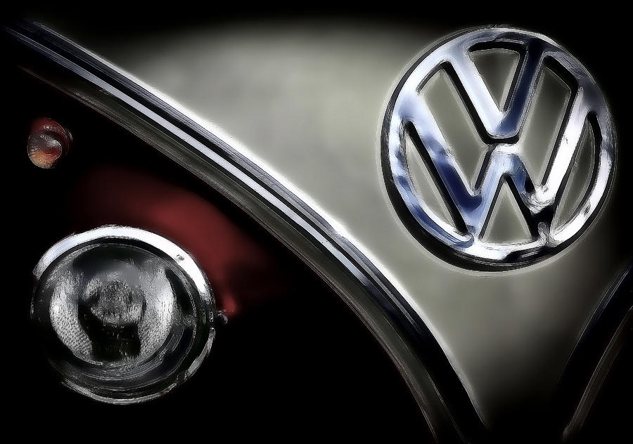 VW Emblem Glossy Paint Photograph by Athena Mckinzie