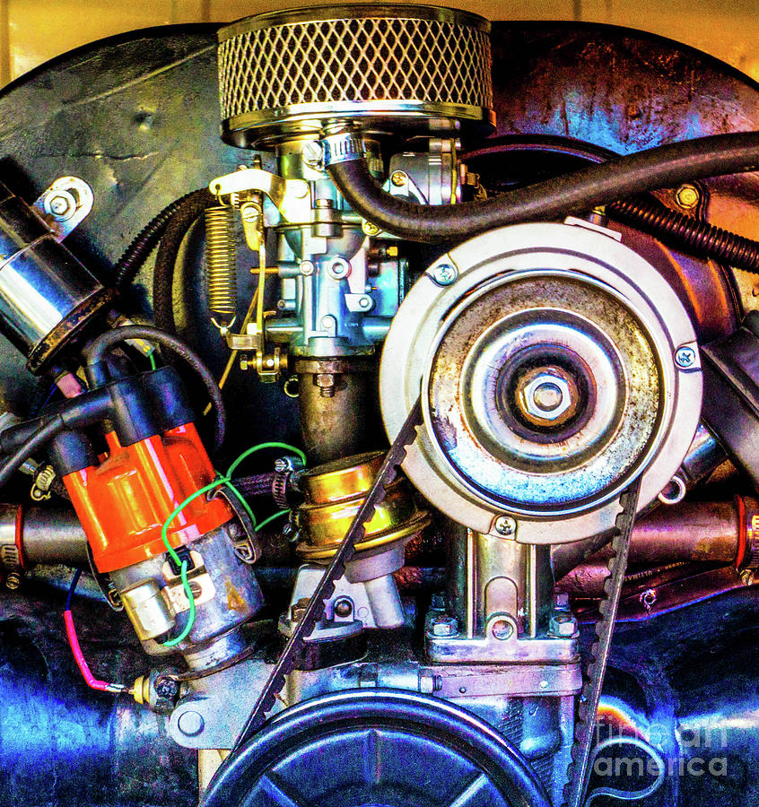 VW Engine Photograph by Tina Hailey