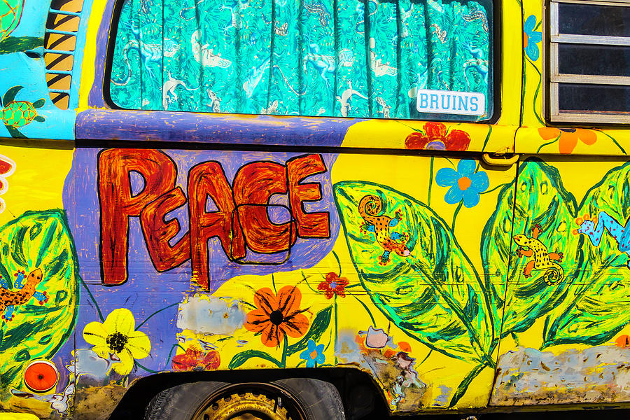 VW Peace Van Photograph by Garry Gay