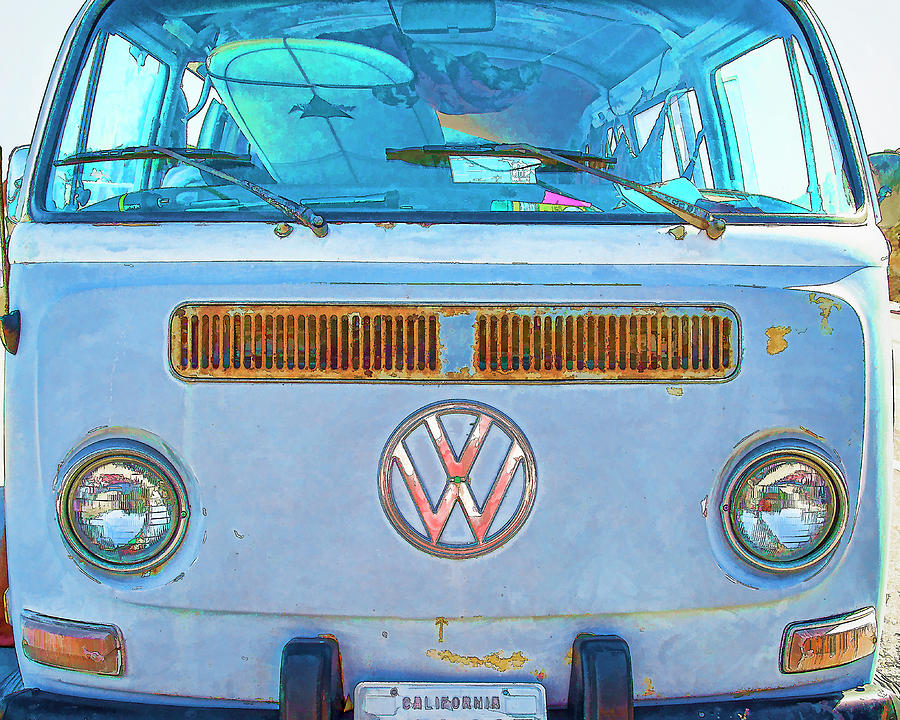 Vw Surfer Van Photograph by Lisbet Sjoberg