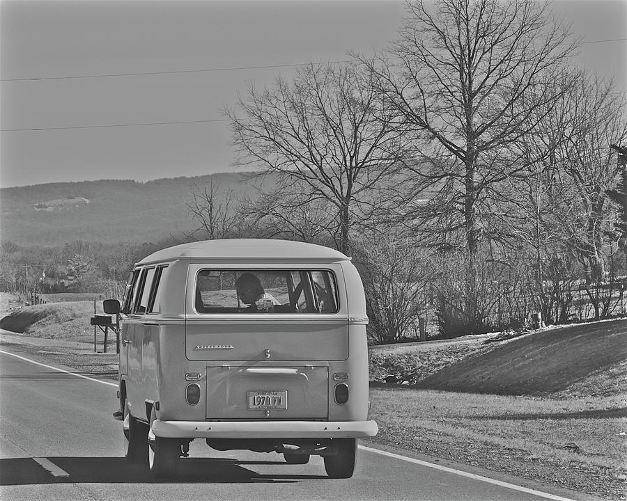 Old School Hippy Van Photograph by Tracy Rice Frame Of Mind
