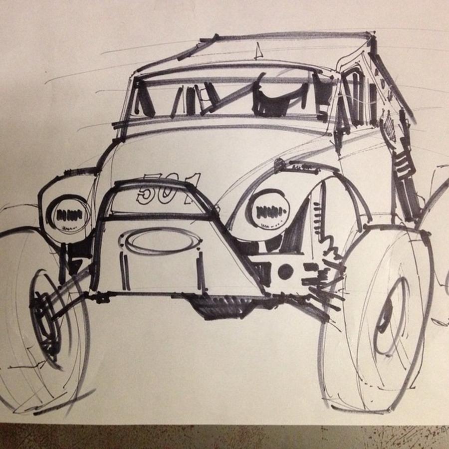 Sketch Photograph - #vw #vwdrawing #study #sketch #study by Noelle Dumas