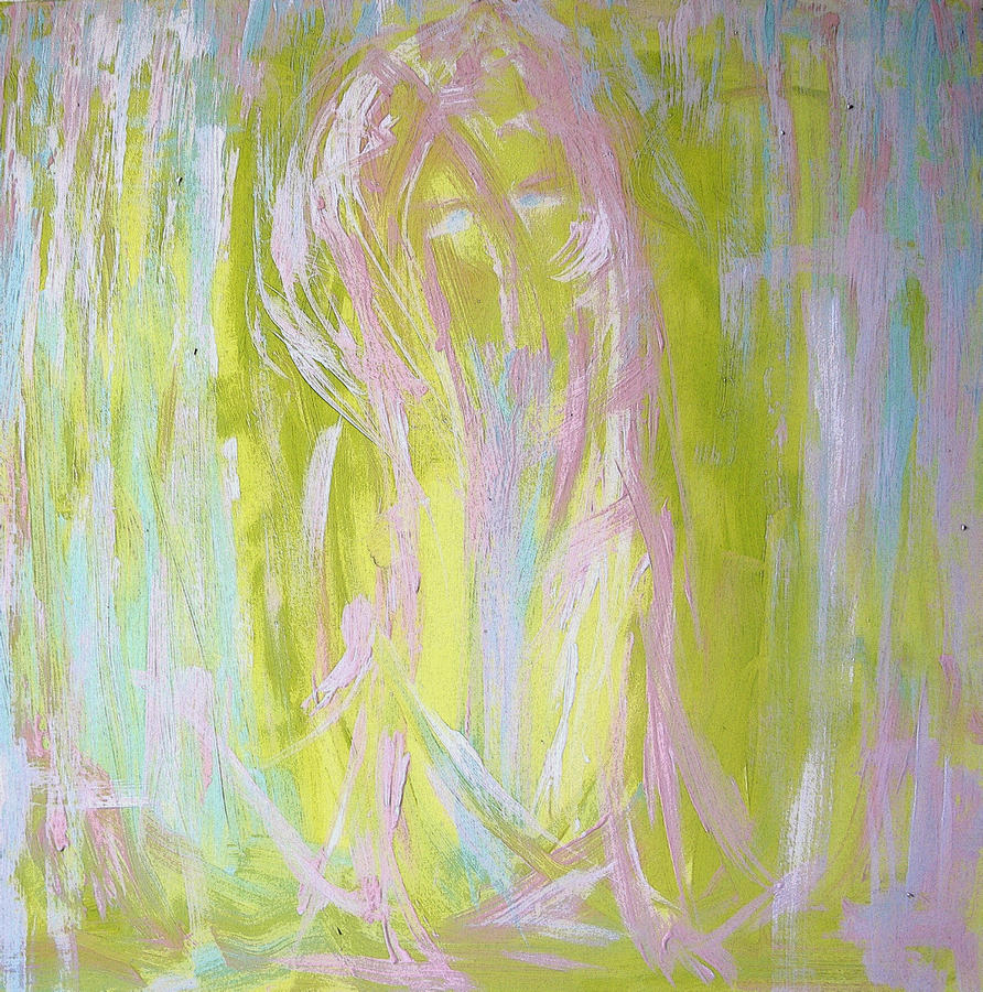 W56 - The Girl Painting by KUNST MIT HERZ Art with heart